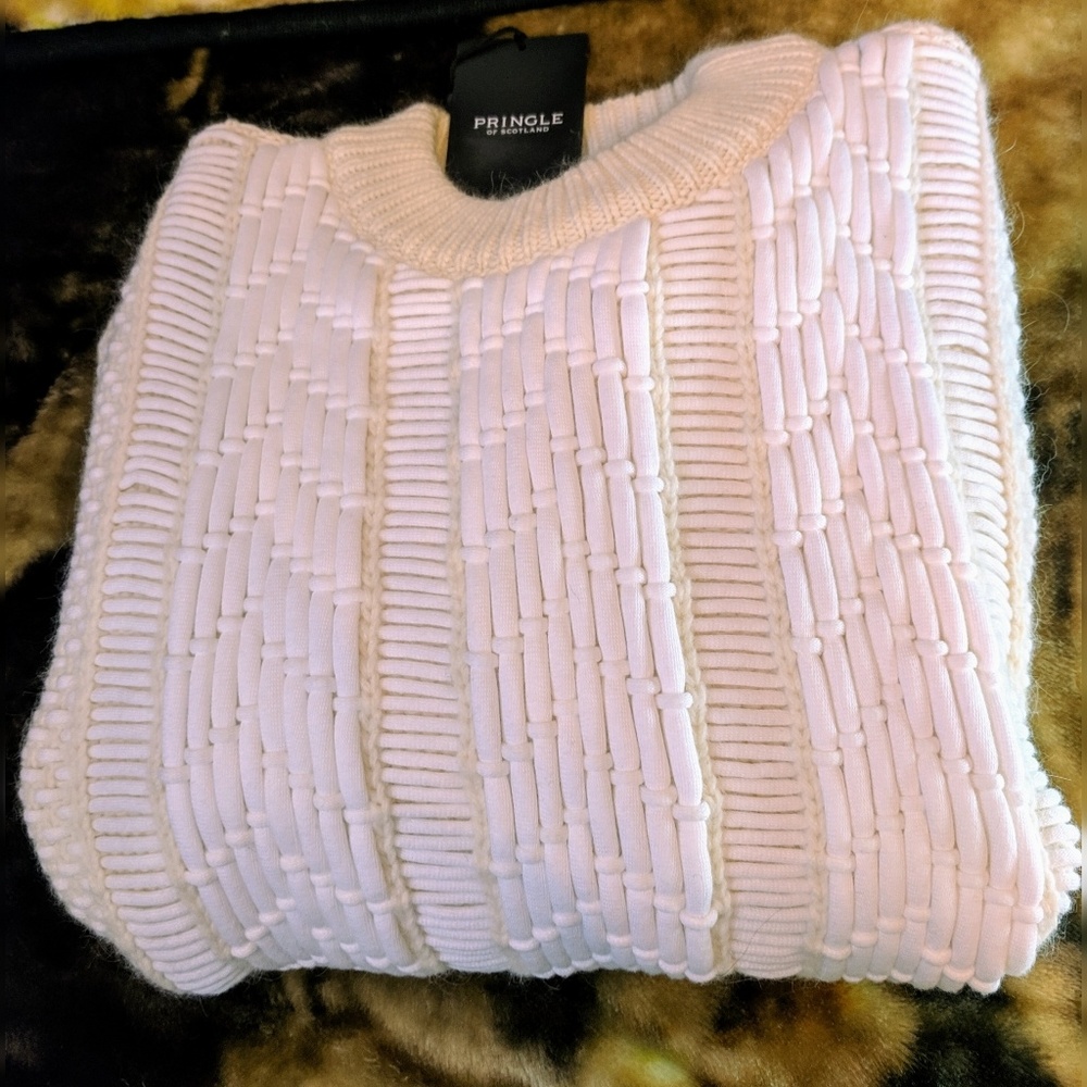 Pringle of Scotland Natural Jacquard Knit Sweater - Picture 4 of 8